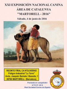 Exposición Nacional Canina Martorell 2016